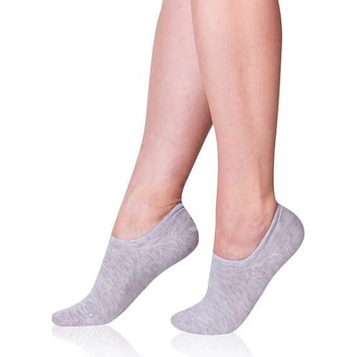 Bellinda BAMBUS SNEAKER SOCKS 5x dámske ponožky invisible 5 ks BE491068 sivá