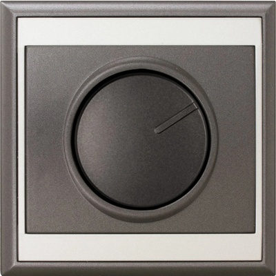 Lune Stmívač otočný antracitový, 80 × 80 × 25 mm, 60 – 400 W 5001114701951