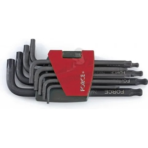 FORCE Шестограми Г-образни "torx" за работа под ъгъл, комплект 9 бр. jn62363 force (jn62363)