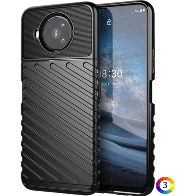 Nokia 8.3 5G Удароустойчив Twill Texture Калъф и Протектор