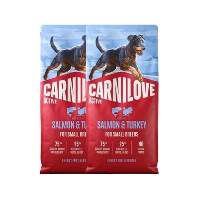 Carnilove Active Adult Small Breed Salmon & Turkey 2 x 12 kg