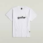 G Star Тениска G Star Cursive T-Shirt - White