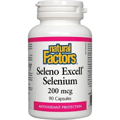 Natural Factors Seleno Excell® Селен 200 mcg 90 капсули | Natural Factors (1675 NF)
