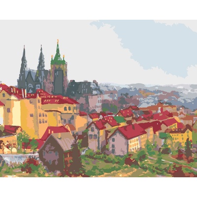 ZUTY Malování podle čísel PRAŽSKÝ HRAD 40 x 50 cm