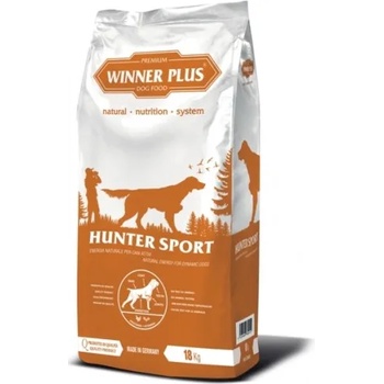 WINNER PLUS Hunter Sport - пълноценна храна за пораснали кучета от всички породи, подходяща за активни ловни кучета, Германия - 18 кг