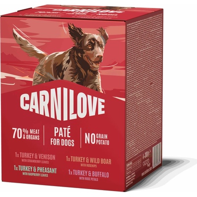 Carnilove Dog Pouch Paté Multipack 4 x 300g
