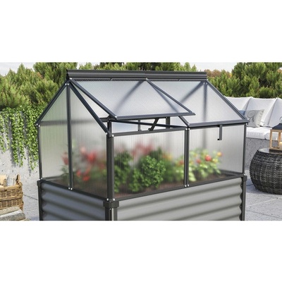 Vitavia Gaia Jumbo polykarbonát 4 mm 119 x 83 x 38/72 cm čierne