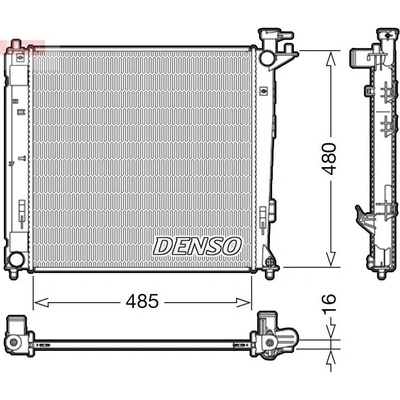 Chladič motora DENSO DRM41008