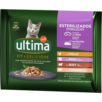 Ultima Cat Sterilized mäsový výber 48 x 85 g