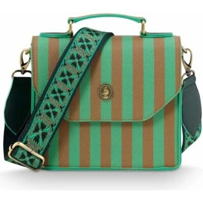 Pip Studio Frances Stripe Cross Body kabelka zelená