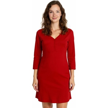 Jožánek tehotenská dojčiace nočná košeľa Pavla 3/4 červená