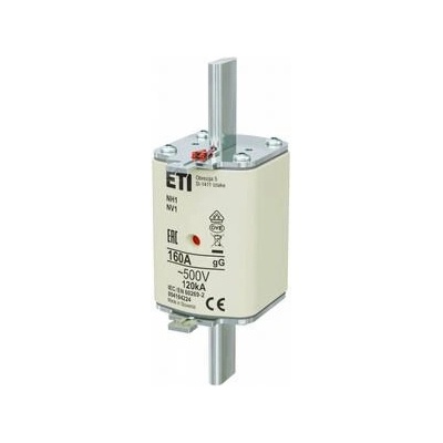ETI POLAM Fuse insert nh1 gg 160a/500v 004184224