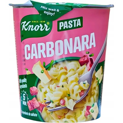 Knorr Snack cestoviny so syrovou omáčkou a slaninou 55 g