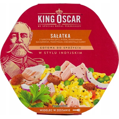 King Oscar Šalát z tuniaka v indickom štýle s hrozienkami a kari 220g