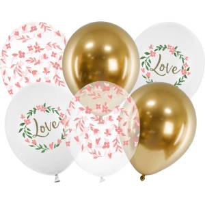 PartyDeco Латексови балони - Love Mix 6 бр