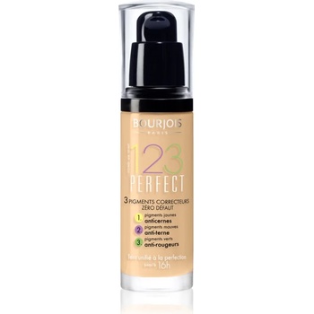 Bourjois 123 Perfect течен фон дьо тен за съвършен външен вид цвят 53 Beige Clair SPF 10 30ml