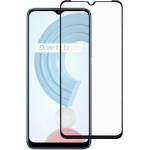  Удароустойчив стъклен протектор за Realme C21 - с черна рамка