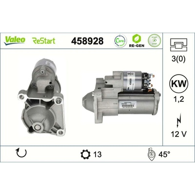 Startér VALEO 458928