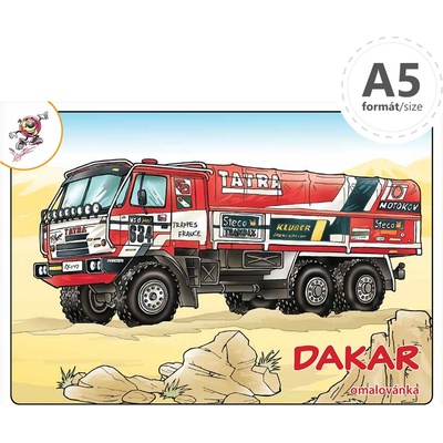 Omaľovánka A5 Dakar