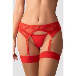 Obsessive Aliosa Секси жартиерен колан в червеноEH-79047-CZERWONY - Черен, размер L/XL