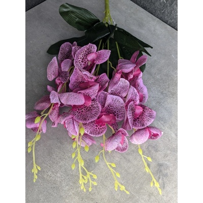 lacne-dekoracie.sk Kytica Orchidea 213B 57cm fialovo-ružová