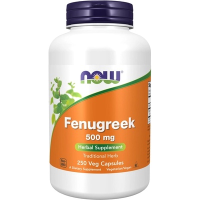 NOW NOW Fenugreek 500mg, 250 Veg Capsules