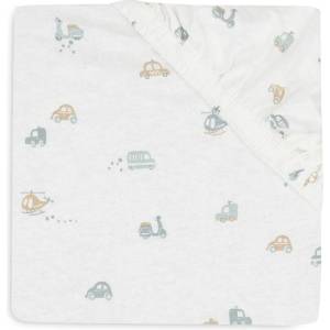 Jollein Бебешки чаршаф с ластик Jollein - Jersey, 60 x 120 cm, On The Go (560435) - baby
