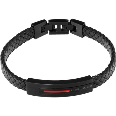 Pierre Lannier Štýlový kožený náramok pre mužov Paddock BJ40A5501