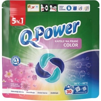 Q-Power prací kapsle Color 5v1 30 PD