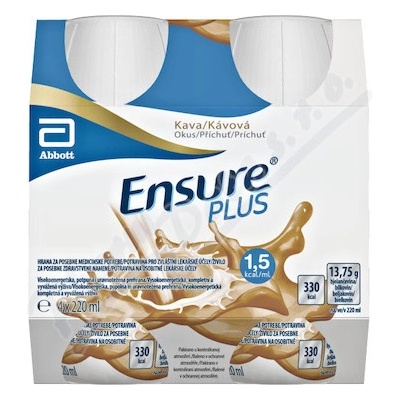 ENSURE PLUS KÁVOVÁ PŘÍCHUŤ POR SOL 4X220ML