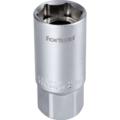 FORTUM Klíč nástrčný na zapalovací svíčky, 1/2', 21mm, L 65mm, magnet, 61CrV5, 4700904