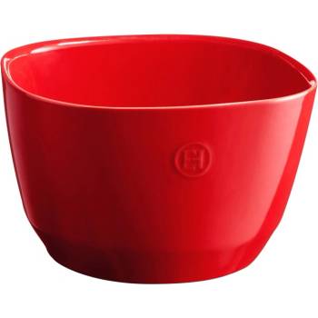 Emile Henry Квадратна керамична купа за салата - размер m - 3, 5 л. - червена (eh 6594-34)