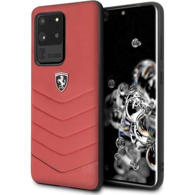 Ferrari Калъф Ferrari Heritage Quilted за Samsung Galaxy S20 Ultra, Red (3700740473702)