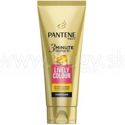 Pantene Pro V 3 Minute Miracle Lively Colour balzam farbené a poškodené vlasy 200 ml