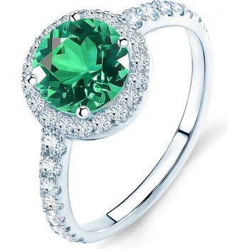 Image 1 of SAVICKI Годежен пръстен This is Love: бяло злато, смарагд