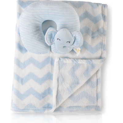 Moni Бебешко одеяло 90/75 cm с възглавница Sammy син (3800146267575)