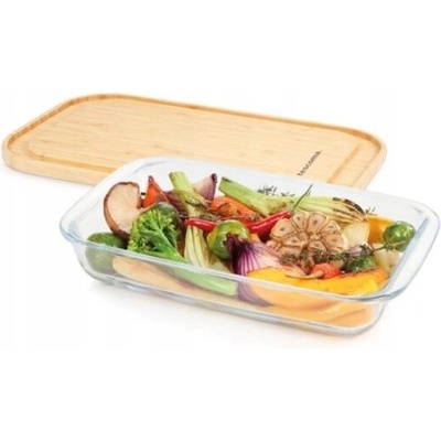 Tescoma ONLINE 900849.00 - Sklenená zapekacia misa s poklopom 31x19 cm