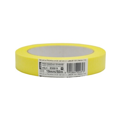 Mako Basic Lepicí páska zakrývací hladký krepová 3 dny do 60 °C 19 mm × 50 m
