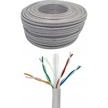 Netrack CCA LAN-GY6U-100 Cat6 UTP 100m šed