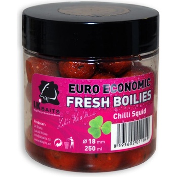 LK BAITS boilies Fresh Euro Economic 250ml 18mm Chilli Squid