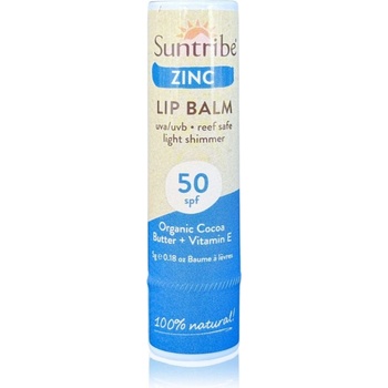 Suntribe Zinc защитен балсам за устни с цинк SPF 50 5 гр