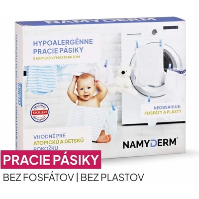 NAMYDERM Hypoalergénne pracie pásiky Bez fosfátov 8 ks