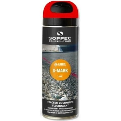 PILEX SOPPEC Značkovací sprej S-MARK fluorescentný 500 ml červená