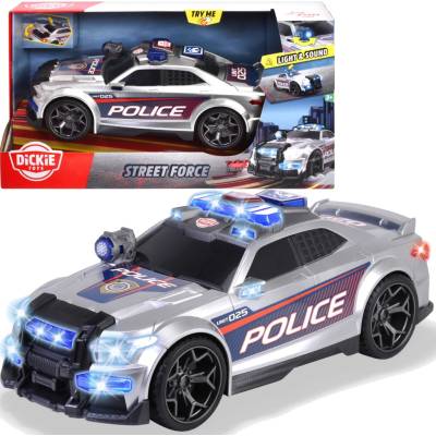 Dickie Policajné auto Toys so zvukovými a svetelnými efektmi 1:87