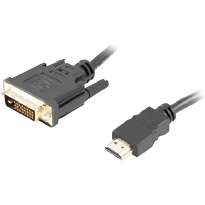 HDMI (M) -> DVI-D (M) (24+1) cable 1.8m, dual link, with gold-plated 4K connectors, black (CA-HDDV-20CU-0018-BK)