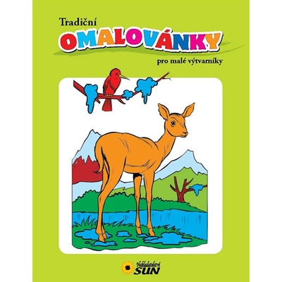 Tradiční omalovánky zelené