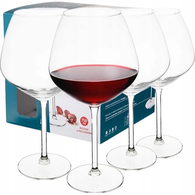 Design Skleničky velkých praskaných sklenic na víno Altom Rubín 4 x 750 ml