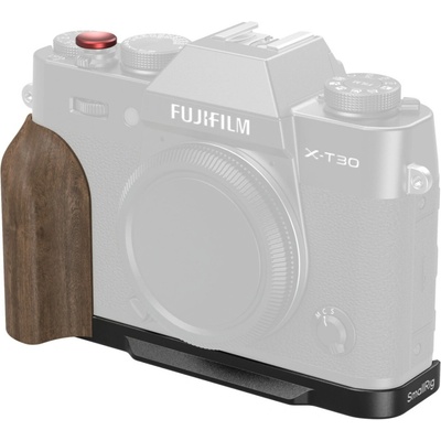 SmallRig 5666 L-Shaped Mount Plate s Wooden Handle pre FUJIFILM X-T30, X-T30 II, X-T30 III Black