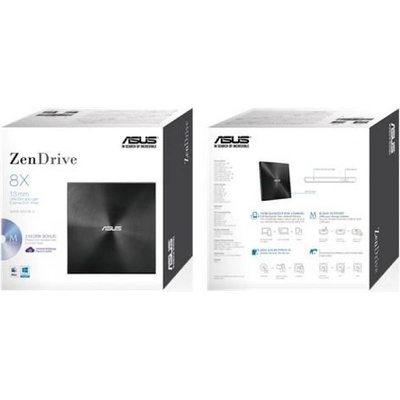 ASUS Външно USB DVD записващо устройство ASUS ZenDrive U7M Ultra-slim, USB 2.0, Черен