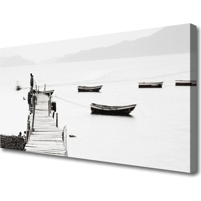 Obraz na plátne Most loďky architektúra 100x50 cm